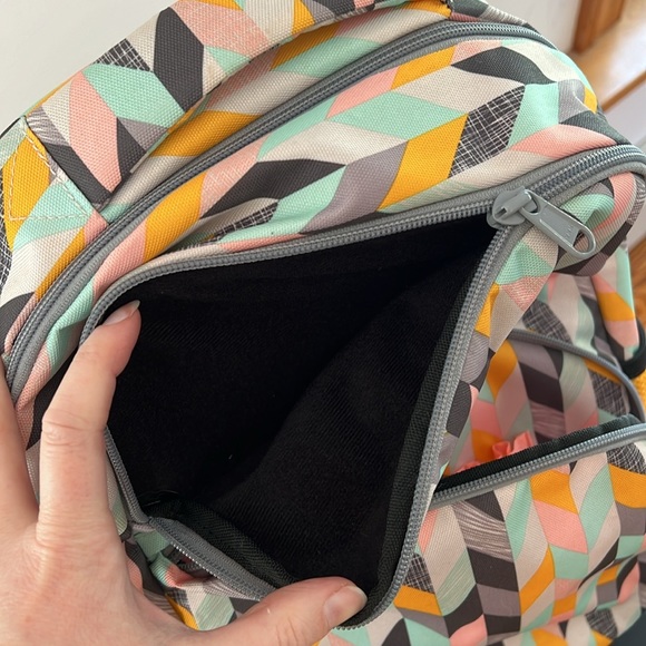 KAVU Packwood Backpack with Padded Laptop and Tablet Sleeve, Chevron Sketch - Picture 8 of 12